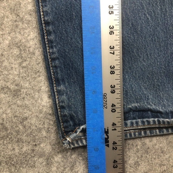 Levis 34 x 36 501 Original Button Fly Straight Classic Wash Denim 31x31 MEAS - Picture 9 of 13